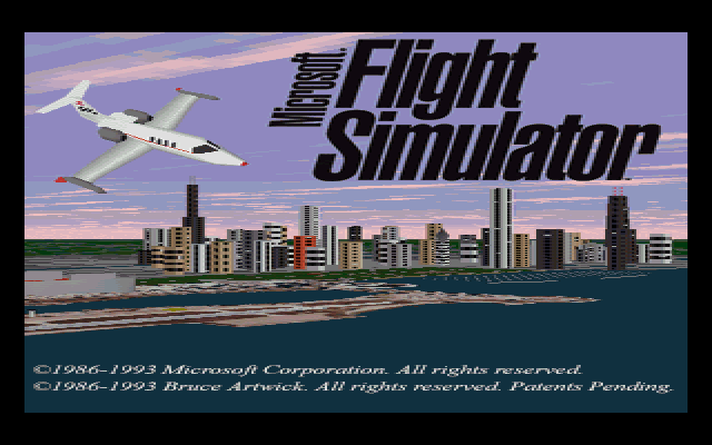 Microsoft Flight Simulator 5 - Splash